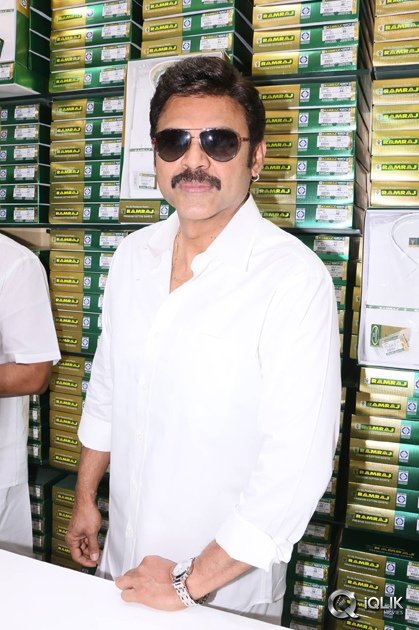 Venkatesh-Inaugurates-Ramraj-Cotton-Showroom